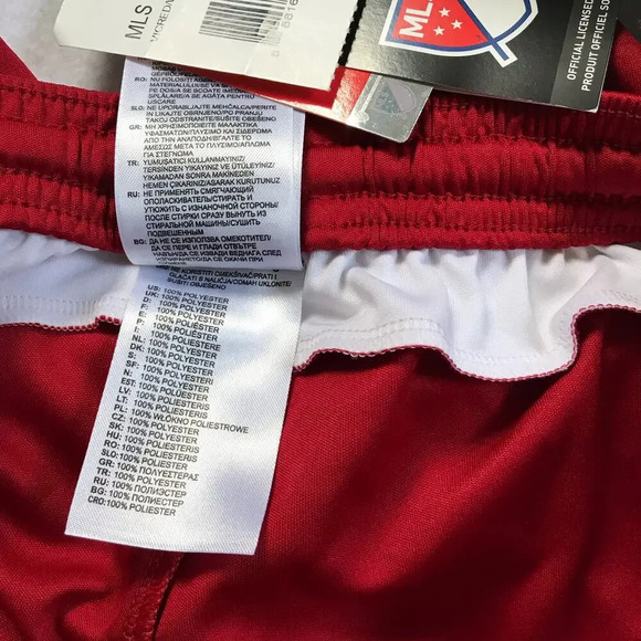 Adidas NWT Red Performance Official MLS Shorts Men S - Picture 8 of 8
